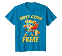 Annonce Grossesse Super Grand Frère - Tee Shirt Futur Frère T-Shirt, Enfant, Saphir, 6 Ans
