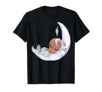 Annonce pour bébé garçon sirène Noire pour fête prénatale Fils Enceinte T-Shirt