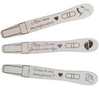 Annonce test de Grossesse personnalisable pour Papa, Papy, mamie. Cadeau original pour annonce naissance:mini-nous en préparation ou Papie, Mamie je vous aime déjà (Mini-nous avec tututte)