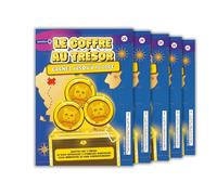 Annoncea 5 Faux Tickets à gratter gagnants | Faux Gains de 10 000€ | Carte à gratter Prank | Farces et attrapes | pour Blague Anniversaire, noël