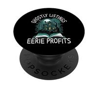 Annonces fantomatiques : Une série de Profits effrayants pour Halloween PopSockets PopGrip Adhésif