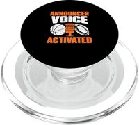 Annonceur activé par la Voix Un diffuseur Sportif Sportscaster PopSockets PopGrip pour MagSafe