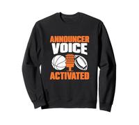 Annonceur activé par la Voix Un diffuseur Sportif Sportscaster Sweatshirt