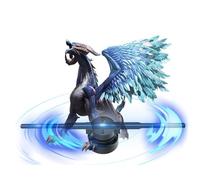 Annoncez la projection holographique de ventilateur d'hologramme 3D, machine de publicité murale suspendue 3D, ventilateur stéréo à œil nu, affichage LED