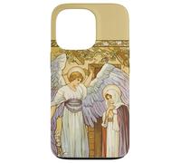 Annonciation Sainte Mère Marie St Gabriel Luke Catholique Coque pour iPhone 13 Pro