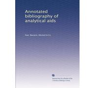 Annotated bibliography of analytical aids