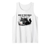Annoyed Cat Ordinateur Portable E-mails Feline Humour Design Débardeur