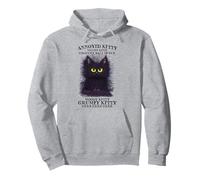 Annoyed Kitty Touchy Kitty Pelote de fourrure Moody Kitty Sweat à Capuche