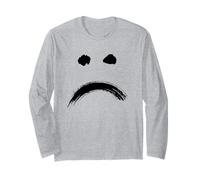 Annoyed Sad Face - Minimal Black Drawing Manche Longue