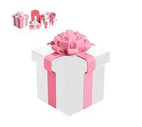 Annoyin g Nested Screw Gift Box, Boîte cadeau originale Gag Boîte cadeau, Boîte cadeau nerveuse 3D Annoyin g Boîte cadeau, Really Annoy PresentBox pour anniversaire, vacances, Saint-Valentin (blanc)