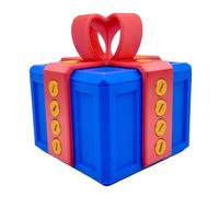 Annoying Gift Box, 3D Annoying Gift Box with Screws, Gag Gift Box, Prank Screw Boxes, Puzzle Gift Box, Desktop Gift Box Decorations, Funny Novelty Gift for Friends, Family, Co-workers (Blue+Red)