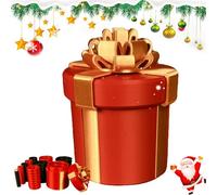 Annoying Nested Screw Gift Box, Prank gift Boxes, Nesting boxes for Gifts, for Birthday Christmas Fun Party Game (Red)