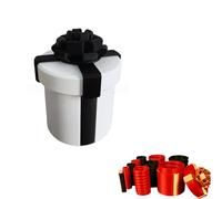 Annoying Nested Screw Gift Boxs, Box Prank Gift Boxes, Money Puzzle Boxes for Cash Gifts, Reusable Money Puzzle Prank Box for Cash & Surprises for Christmas & Fun Party Game (White)