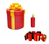 Annoying Nested Screw Gift Boxs, Box Prank Gift Boxes, Money Puzzle Boxes for Cash Gifts, Reusable Money Puzzle Prank Box for Cash & Surprises for Christmas & Fun Party Game (Red-Fingers)