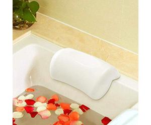 AnnSpa Coussin de Bain, Oreiller de Baignoire Imperméable, Spa Matériau PU Anti Dérapant Imperméable à l'eau Facile à Nettoyer avec 2 Ventouses Puissant