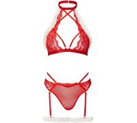 annsummers Ann Summers Holly Crotchless Set rouge XS (FR 36)