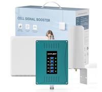 ANNTLENT Amplificateur de Signal 5 Bandes Amplificateurs 4G 3G 2G Voix Données GSM UMTS LTE Bande 20/8/3/1/7 Antenne Directionnelle pour Plusieurs Appareils Opérateurs Répéteur Maison Bureau