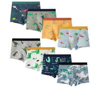 Anntry sous-vêtements pour garçons, Boxers pour Tout-Petits garçons en Forme de Dinosaure, Paquet de 8 Slips en Coton pour bébés Enfants de 2 à 12 Ans