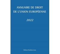 Annuaire de droit de l'Union européenne 2022