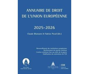 Annuaire de droit de l'Union européenne 2025-2026