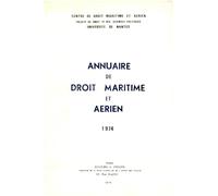 Annuaire de droit maritime et aérien (1974) (1974, n° 1)