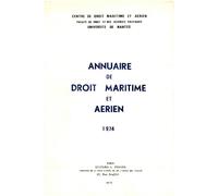Annuaire de droit maritime et aérien - Frantz Mynard - Classiques Garnier - broché - Revue