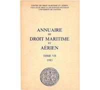Annuaire de droit maritime et aérien - Frantz Mynard - Classiques Garnier - broché - Revue