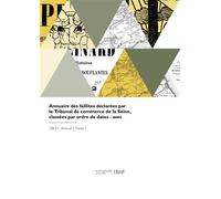 Annuaire des faillites déclarées par le Tribunal de commerce de la Seine - Collectif - Hachette Bnf - broché - Livre