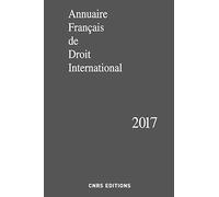 Annuaire Français de Droit International 2017