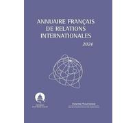Annuaire français de relations internationales 2024