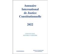 Annuaire international de justice constitutionnelle 2022 Presses Universitaires Aix-Marseille (Auteur)