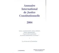 Annuaire international de justice constitutionnelle , volume xx Tome 20 - PRESSES UNIV AIX MAR - Economica - broché - Etude