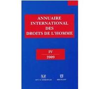 Annuaire international des droits de l'homme iv 2009 Collectif (Auteur)