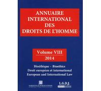 Annuaire international des droits de l'homme viii 2014 Collectif (Auteur)