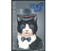 Annuaire Mot de Passe Internet Alphabétique Chat Confidentiel 100-Pages: Carnet à mot de passe sans nom sur couverture (Humour Discret)