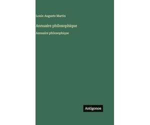Annuaire philosophique: Annuaire philosophique