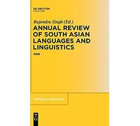 Annual Review Of South Asian Languages And Linguistics