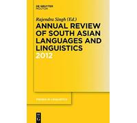 Annual Review Of South Asian Languages And Linguistics