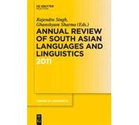 Annual Review Of South Asian Languages And Linguistics