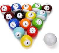 Annuod Jeu De Billard Gonflable - 16 Boules Snooker Incluses | Un Passionnant À Pratiquer en Intérieur comme Extérieur, pour Les Enfants pour Adultes