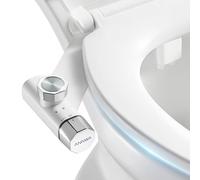 ANNWA Pulvérisateur Bidet de Toilette Jet d’Eau Froide Non Electrique avec Double Buses Rétractables Autonettoyantes Nettoyage Avant et Arrière(TT17NA)