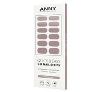 ANNY Bandes à ongles en gel - Film UV à coller avec lampe UV - Durable et sans éclats - Facile à utiliser - Couleur : rose poussiéreux - Vieux rose tamisé - N° 20
