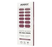 ANNY Bandes à ongles en gel - Film UV à coller avec lampe UV - Durable et sans éclats - Facile à utiliser - Couleur : sleeping beauty - Vieux rose doux - N° 25