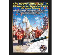 AÑO NUEVO CHINO IA: El Despertar del Caballo de Platino: Libro de Colorear Futurista para Adultos y Adolescentes con 60 Diseños para el Alivio del Estrés y Relajación Creativa