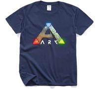 Ano Survival Evolved The Ark Survival Evolution Pure Cotton 5 Video Games Navy Blue Mens Navy T-Shirt XXL