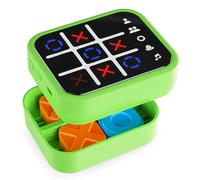 Anoawens Boîte de Jeu Tic Tac Toe Rechargeable Contenant 5 Jeux Amusants pour Le Cerveau et la mémoire Console de Puzzle compacte Portable Jeux de Voyage pour Tous Les âges 3 + (Vert)