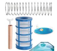 Anode de cuivre de rechange pour ioniseur solaire de piscine, purificateur d'eau flottant | Comprend un écran de panier et une vis, pièces de rechange pour zones de natation