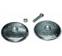 Anode rosace double standard en zinc pour gouvernail Ø 50 mm 200 g