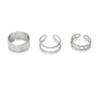 Anokeditsen Ensemble de bagues de phalange en alliage de fer, anneaux de phalange, styles aléatoires pour fête, vacances, rendez-vous, Acier allié, Pas de pierre précieuse