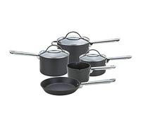 Anolon Professional Casserole à Lait en Aluminium anodisé Dur, casseroles et poêle à Frire, Noir., Aluminium anodisé, Noir, Set of 5